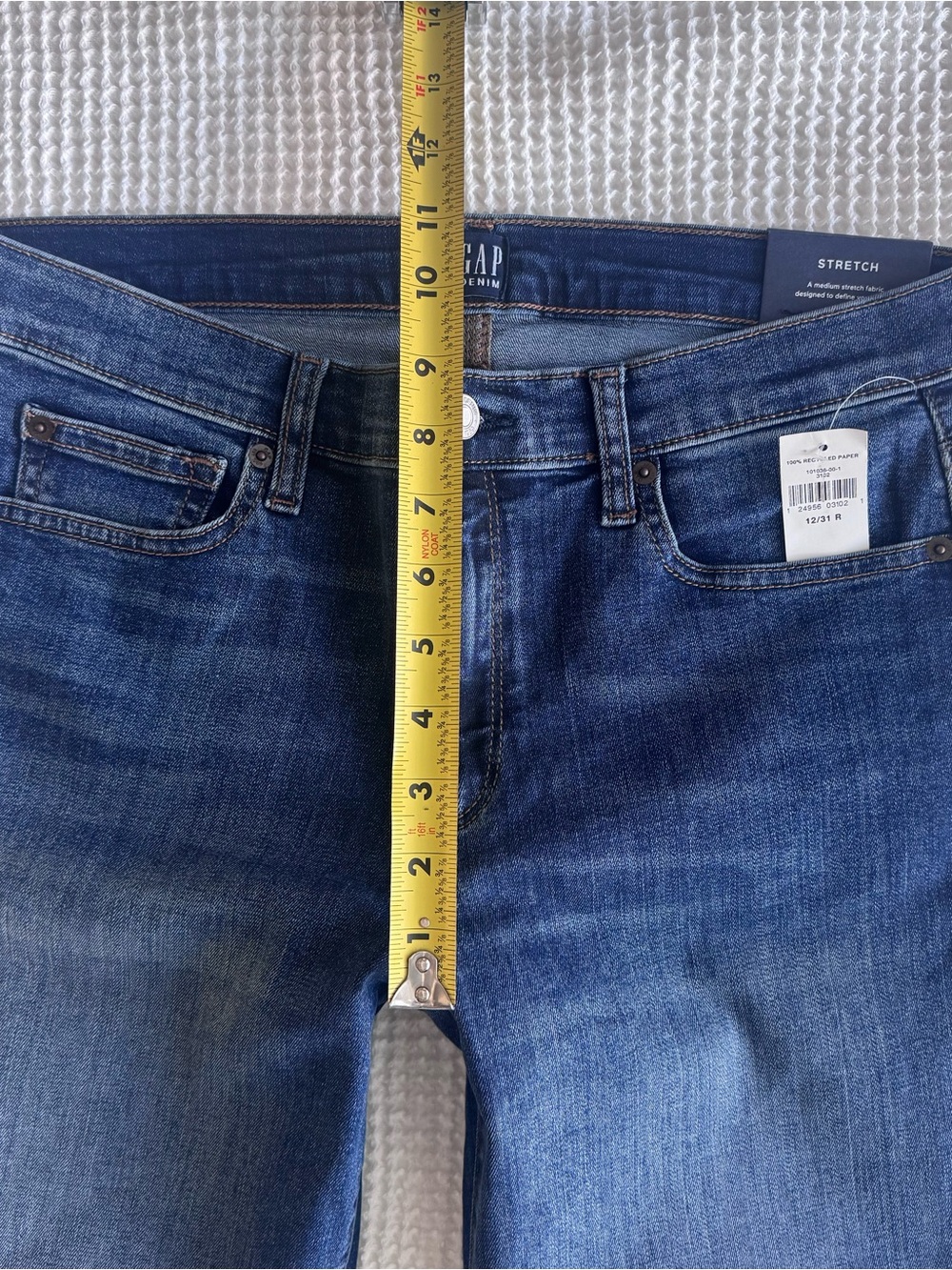NWT GAP Perfect Boot Jeans Mid Rise Stretch Denim Size 31 Regular 12/31 R - Picture 6 of 13